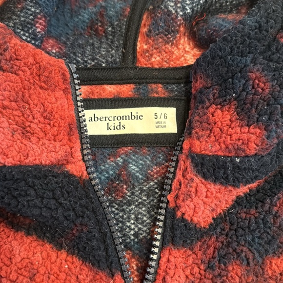 Abercrombie kids Sherpa 1/4 zip hoodie - Picture 2 of 6